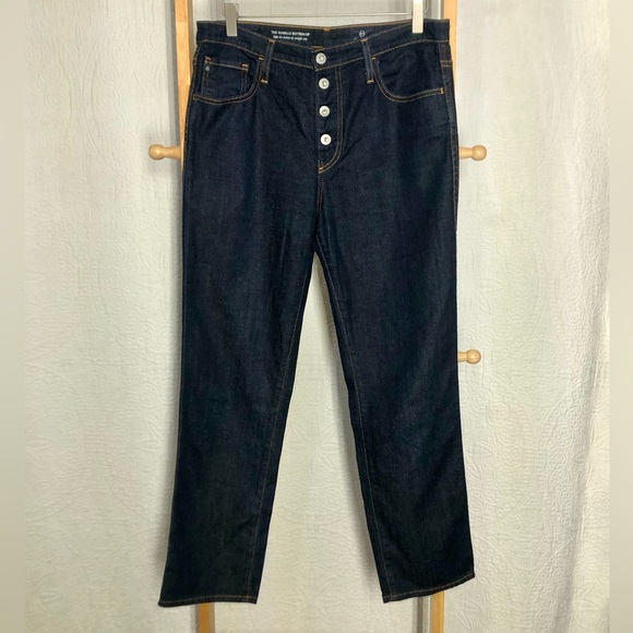Excellent AG Adriano Goldschmied The Isabelle High Rise Straight Crop, Size 30 - Picture 2 of 5
